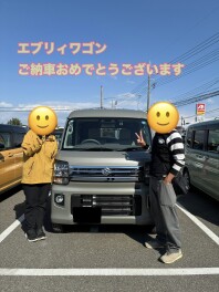 エブリイワゴンご納車でした！